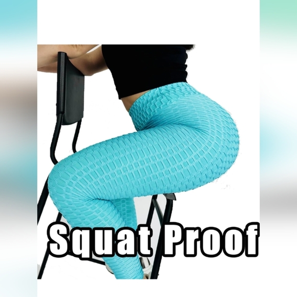 JGS1996 Butt Lifting Leggings Tummy Control Color Blue Size XL (New) - Picture 3 of 9